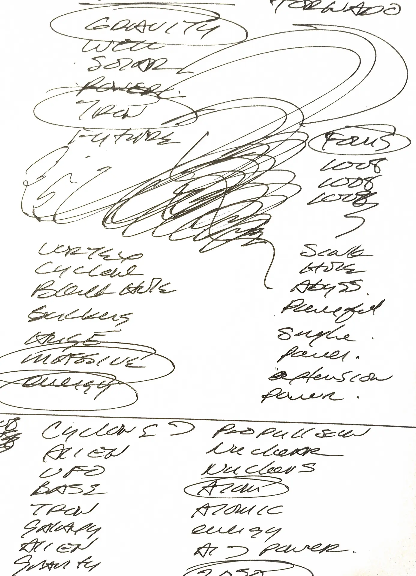 Remote Viewing Sketch 007